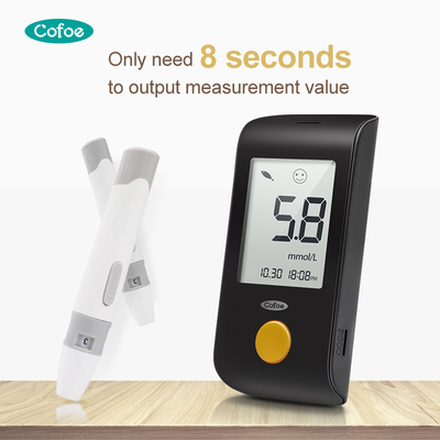 8s Value Household Medical Grade ISO Digital Blood Glucose Meter Blood Glucose Monitor Diabetes Quick Sugar Meter +Test Strips+Lancet