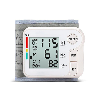 Automatic Wrist Cuff Machine Metal Boiling Point Digital Blood Pressure Monitor with Pulse Rate and Irregular Heartbeat