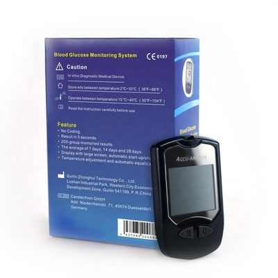 No Blood Glucose Monitor Glucose Monitoring Device Hot Selling Accurate Code Glucometer Free Coding Glucometro