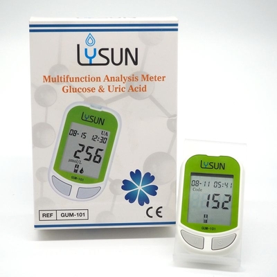 Plastic Electronic Health Care Service Easy Operation Digital Analyzer Portable Uric Acid And Blood Sugar Glucose Meter