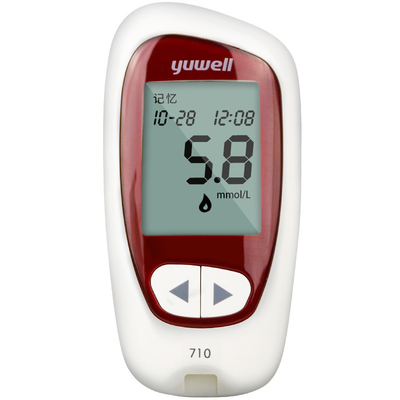 Digital Blood Sugar Test Accuchek Blood Glucose Meter, Portable Glucometer to Test Blood Sugar Blood Glucose Cholesterol Triglycerides Meter