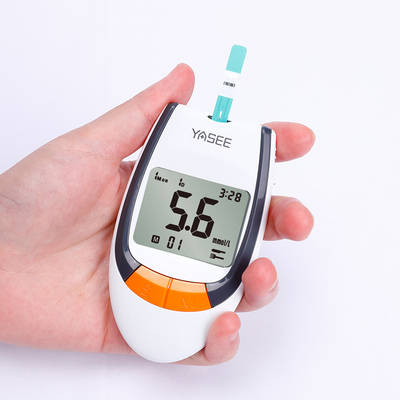 Metal Hospital Blood Glucose Meter And Strips , Wireless Glucometer Blood Sugar Detection
