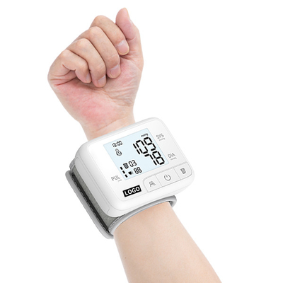 Automatic Wrist Blood Pressure Monitor Machine ISO CE ISO Digital Wrist BP Monitor Acrylic Electronic Wrist Sphygmomanometer